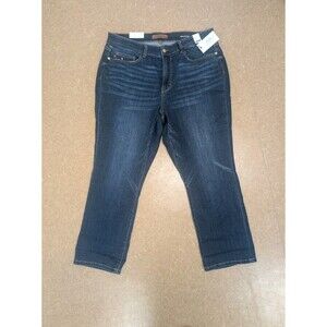 NWT Judy Blue Jeans Womens Size 20w Skinny Fit Capri Mid Rise Blue Denim STRETCH